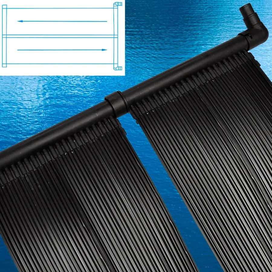 Panneaux solaires de chauffage de piscine 4 pcs 80x620 cm - 3