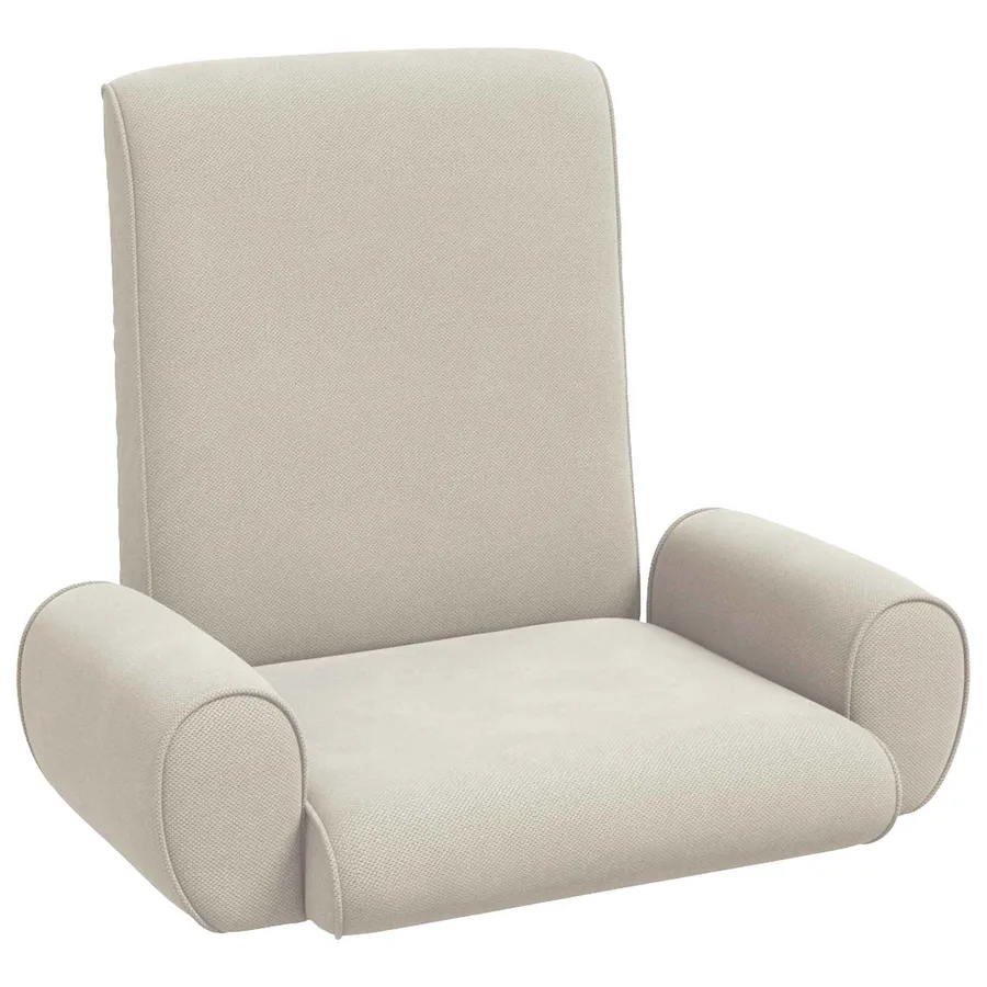 Fauteuil de sol ajustable Avoine Velours grainé - 2