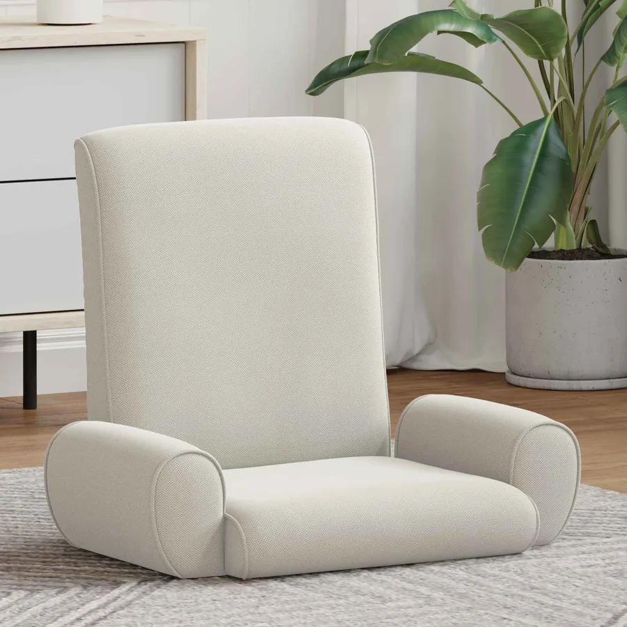 Fauteuil de sol ajustable Avoine Velours grainé - 3