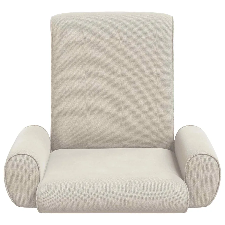 Fauteuil de sol ajustable Avoine Velours grainé - 4