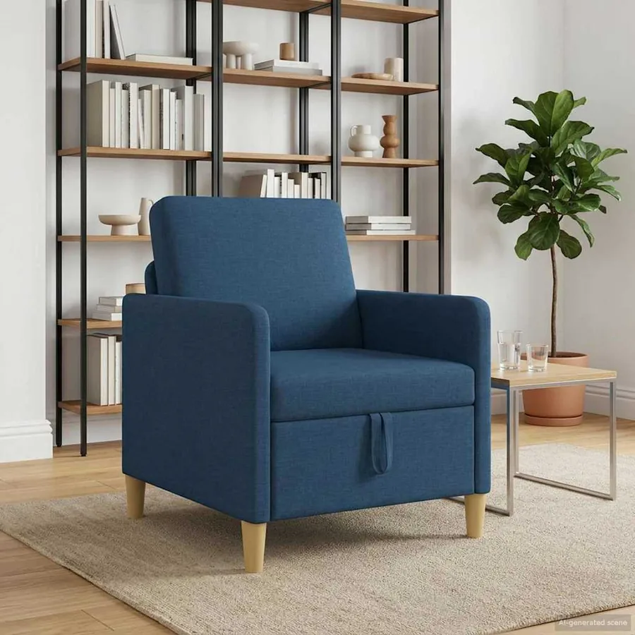 Sofa avec rangement Bleu 72 x 78 x 87 cm Polyester