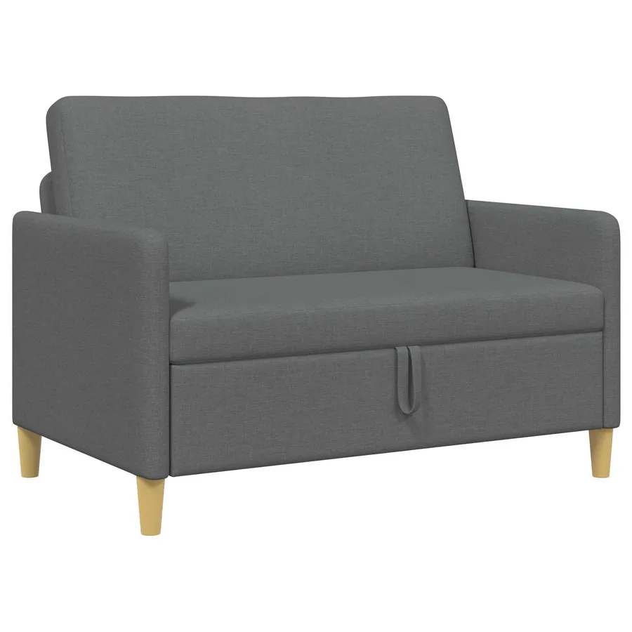 Sofa avec rangement Gris foncé 122 x 78 x 87 cm Polyester - 2