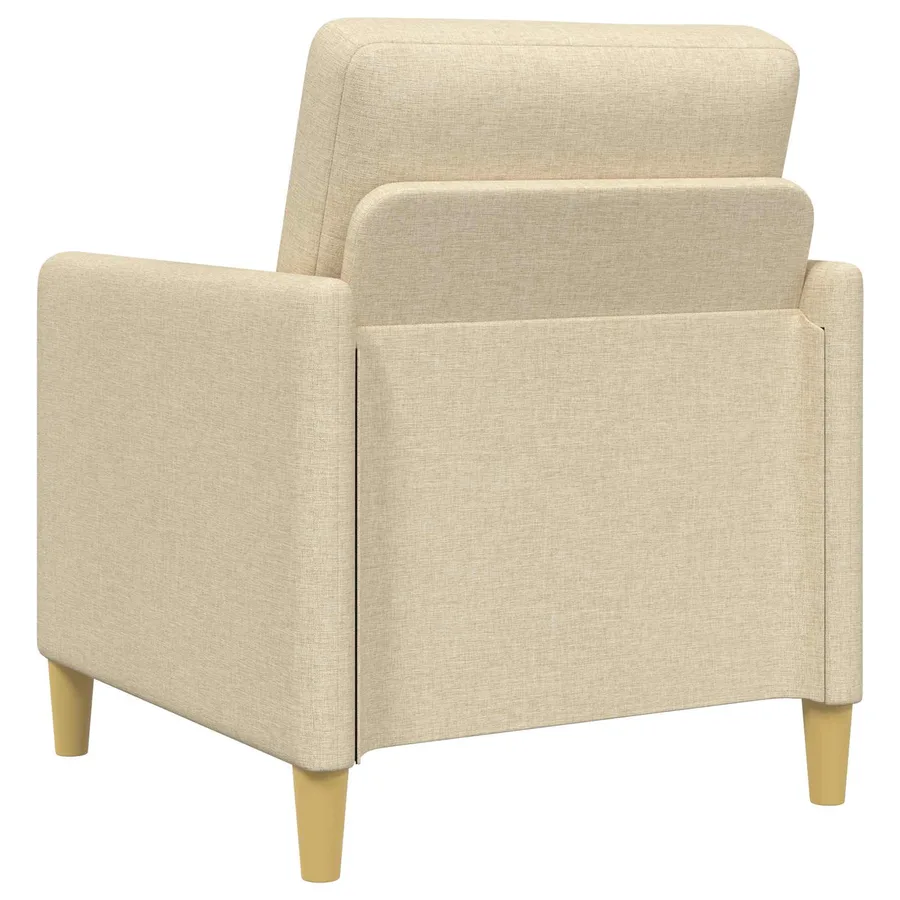 Canapé avec rangement 2 pcs Crème Polyester - 5