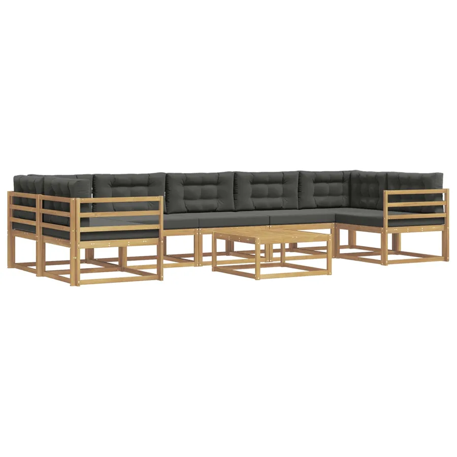 Ensemble de canapés d'extérieur 6 pcs Blanc et anthracite - 2