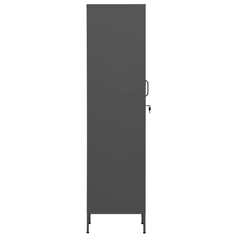 Armoire à casiers Anthracite 35x46x180 cm Acier - 4
