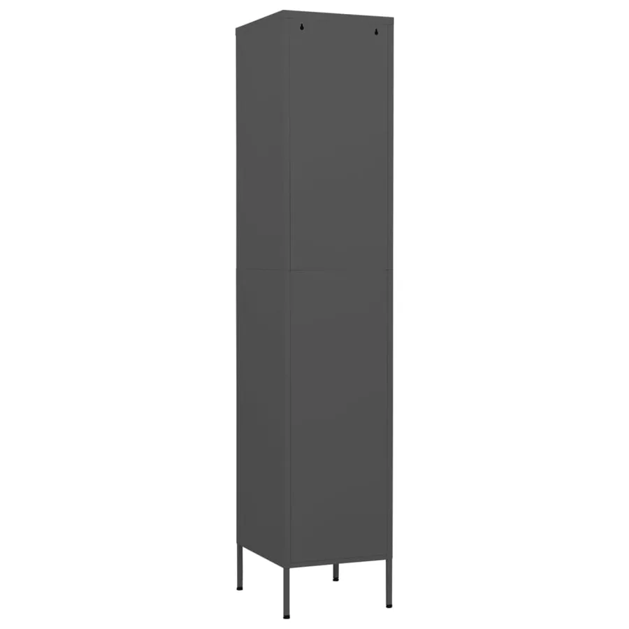 Armoire à casiers Anthracite 35x46x180 cm Acier - 5