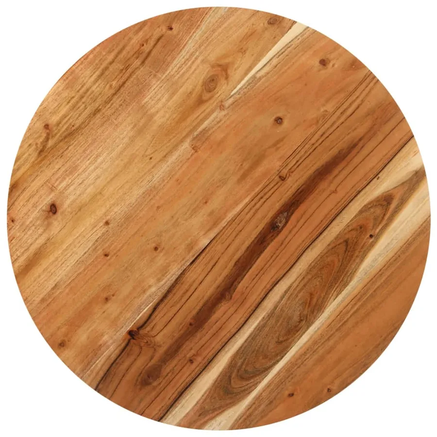 Table de bistro Ronde Ø70x75 cm Bois d'acacia massif - 3