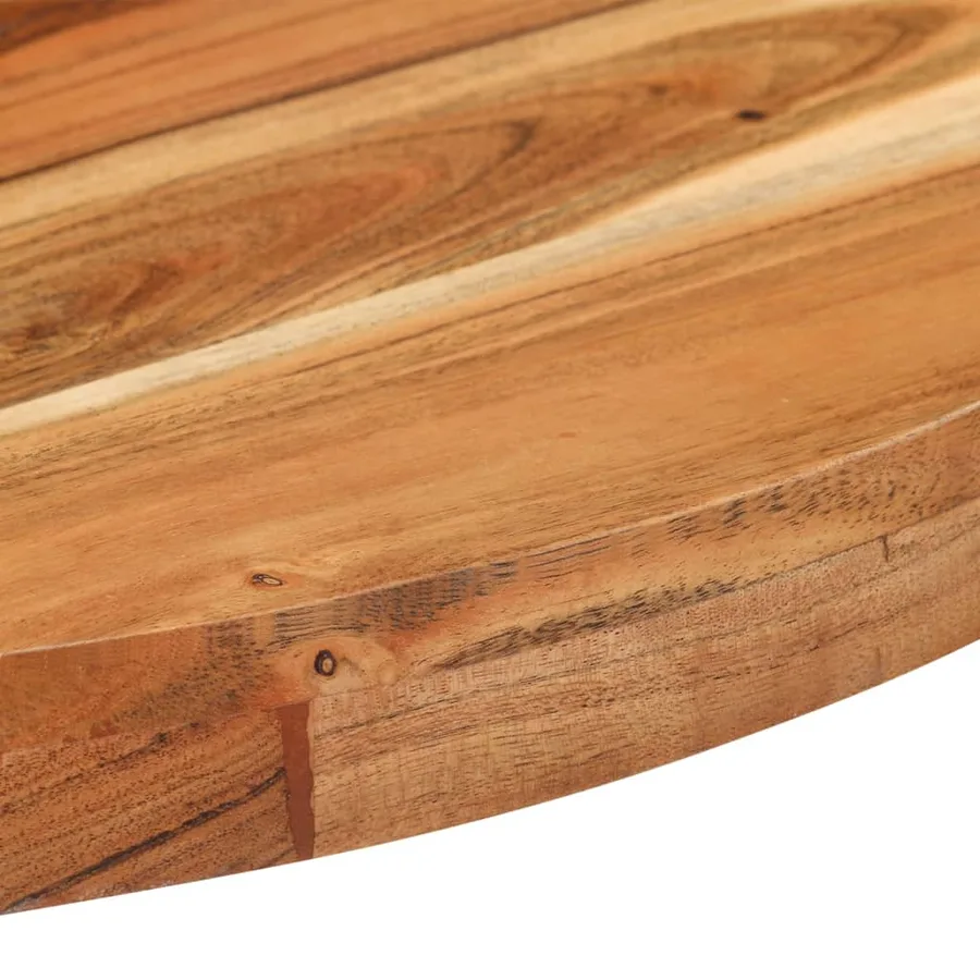 Table de bistro Ronde Ø70x75 cm Bois d'acacia massif - 4