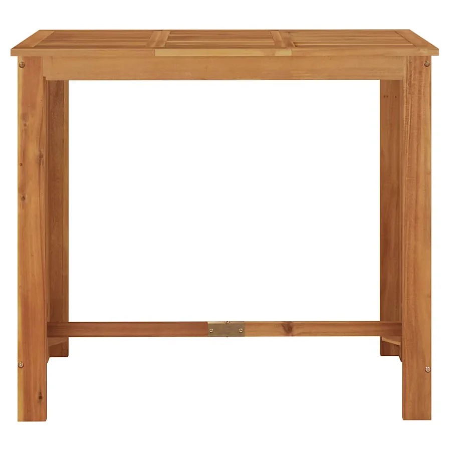 Table de bar de jardin 120x60x105 cm Bois d'acacia solide - 3