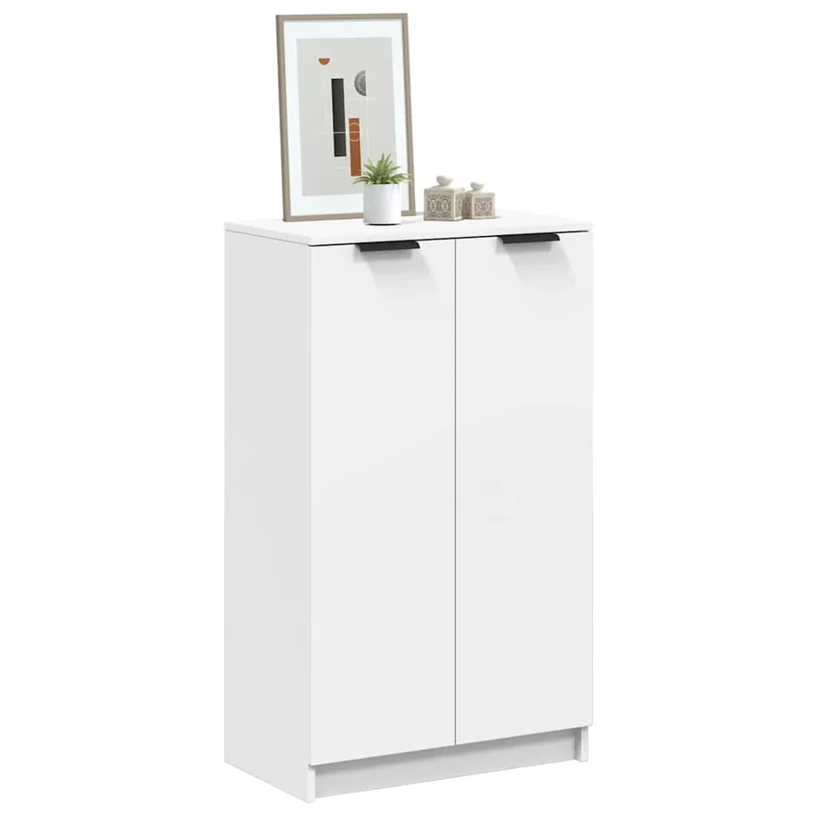 Armoire à chaussures Blanc 59x35x100,5 cm Bois d'ingénierie