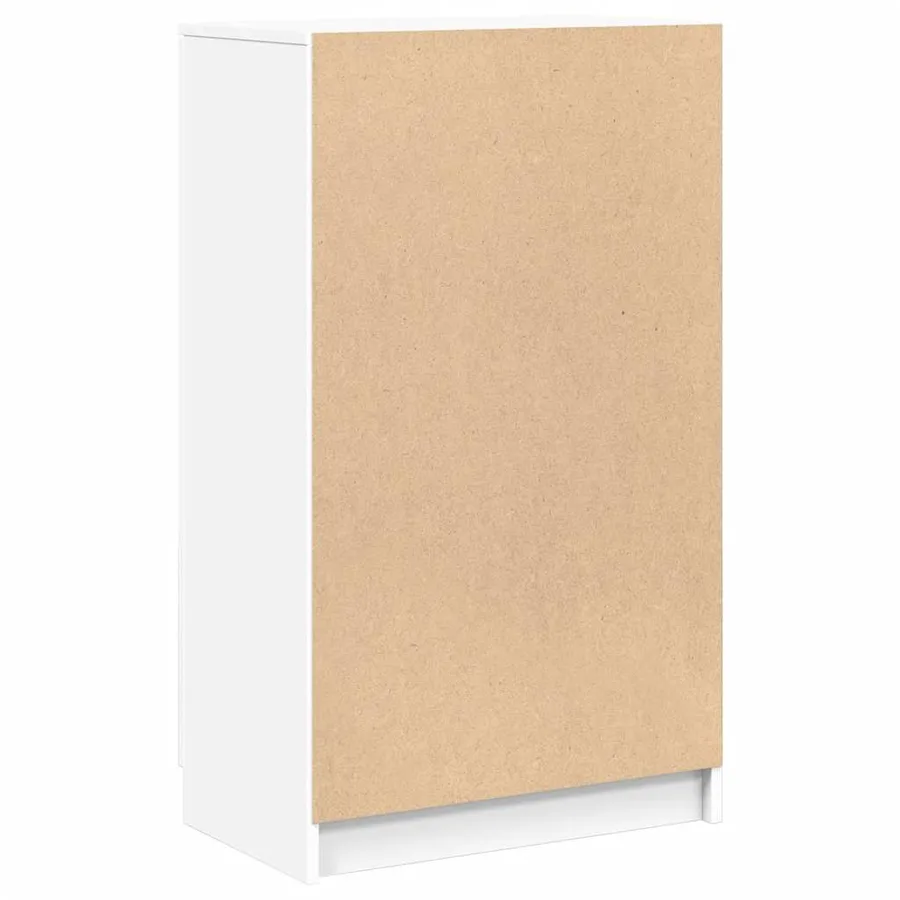 Armoire à chaussures Blanc 59x35x100,5 cm Bois d'ingénierie - 6