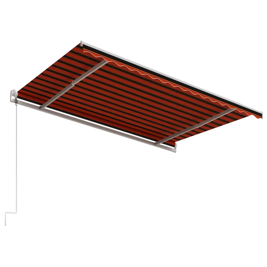 Auvent rétractable automatique 400x300 cm Orange et marron - 4