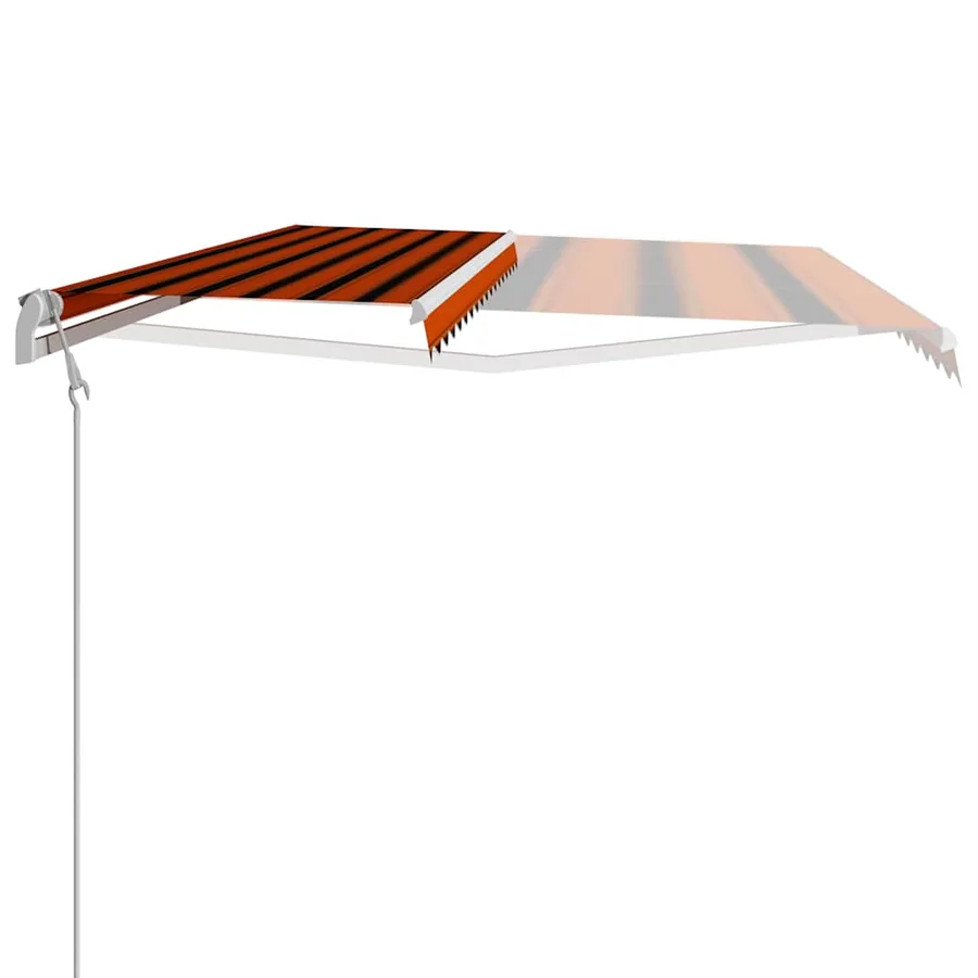 Auvent rétractable automatique 400x300 cm Orange et marron - 5