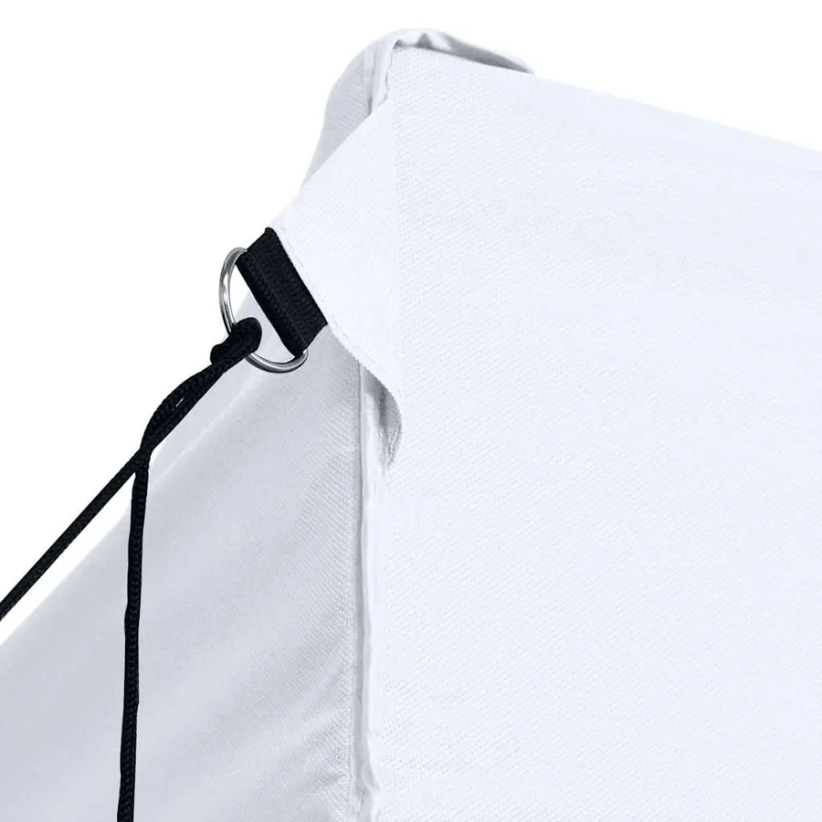 Tente de réception pliable avec 4 parois 280x410x315 cm Acier Blanc - 7