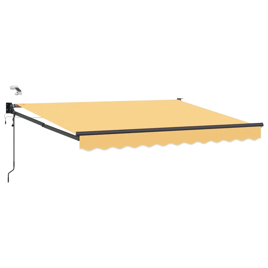Auvent rétractable électrique Sable 100% Polyester et Aluminium - 2