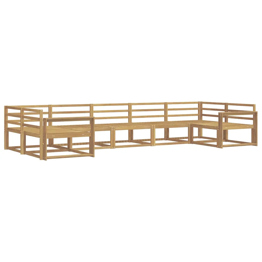 Ensemble de canapés d'extérieur 7 pcs Blanc - 2