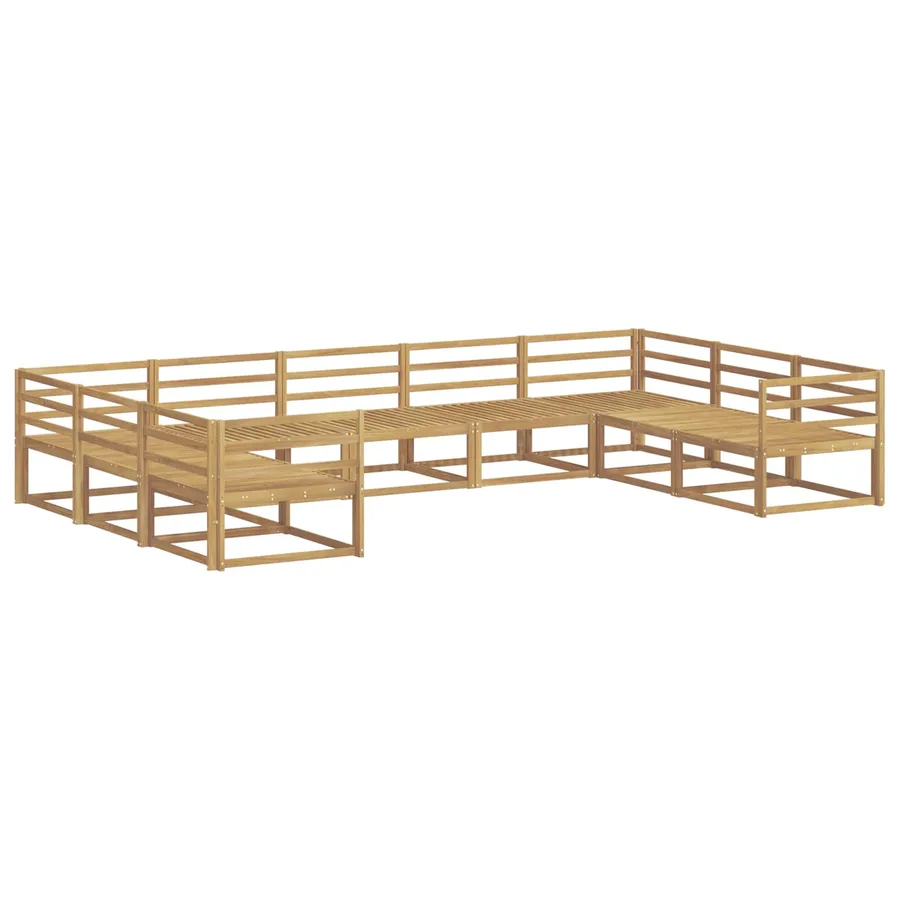 Ensemble de canapés d'extérieur 9 pcs Blanc 404 x 245,5 x 73 cm - 2