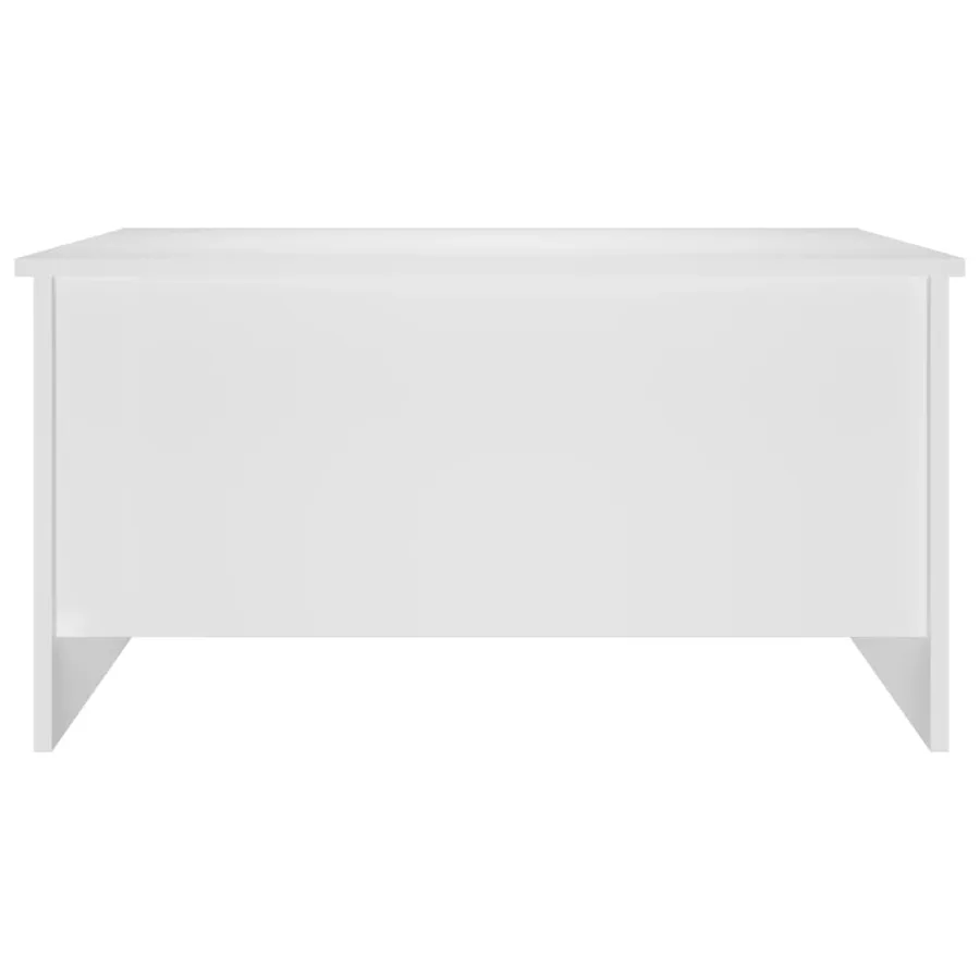 Table basse blanc 80x55,5x41,5 cm bois d'ingénierie - 4