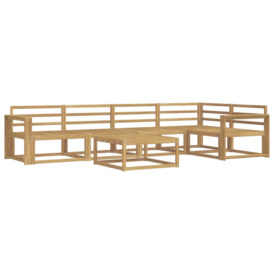 Ensemble de canapés d'extérieur 6 pcs Blanc 79 x 79 x 37 cm - 2