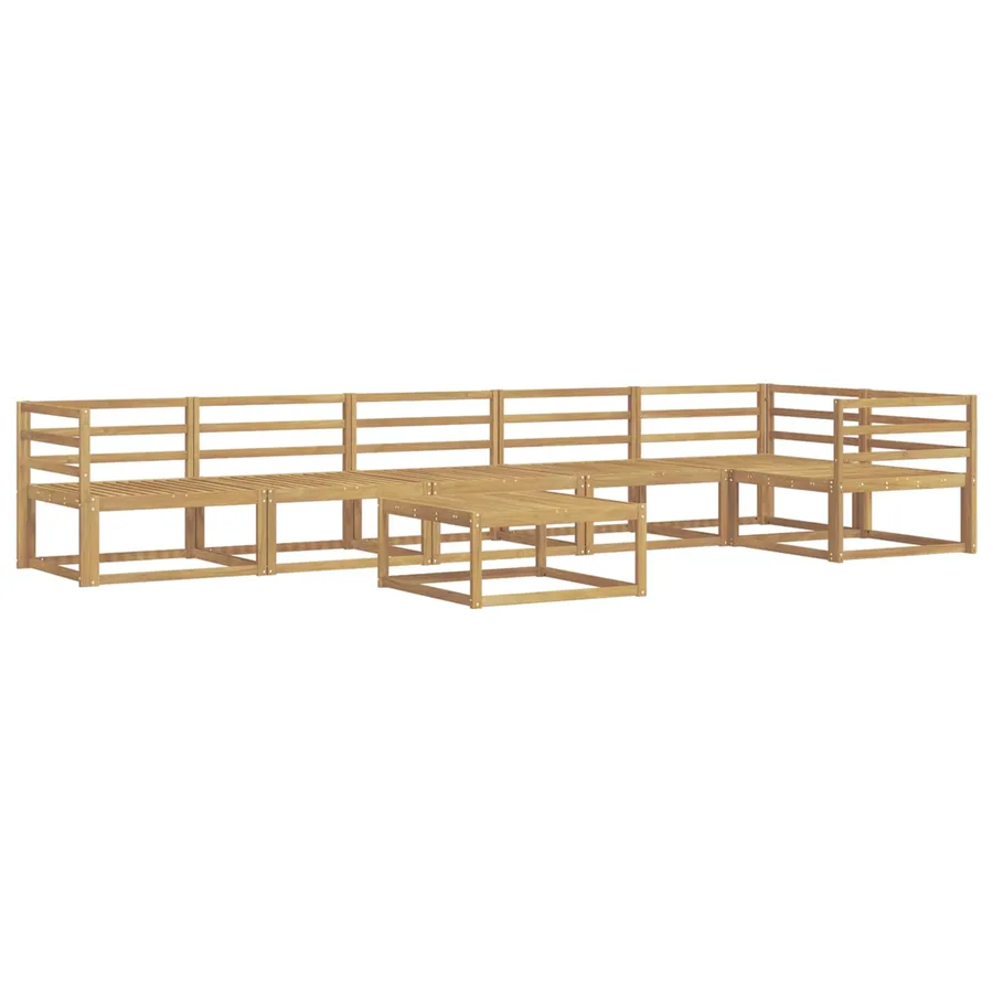 Ensemble de canapés d'extérieur 7 pcs Blanc 79 x 79 x 37 cm - 2