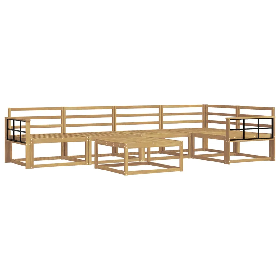 Ensemble de canapés d'extérieur 6 pcs Blanc 79 x 79 x 37 cm - 2