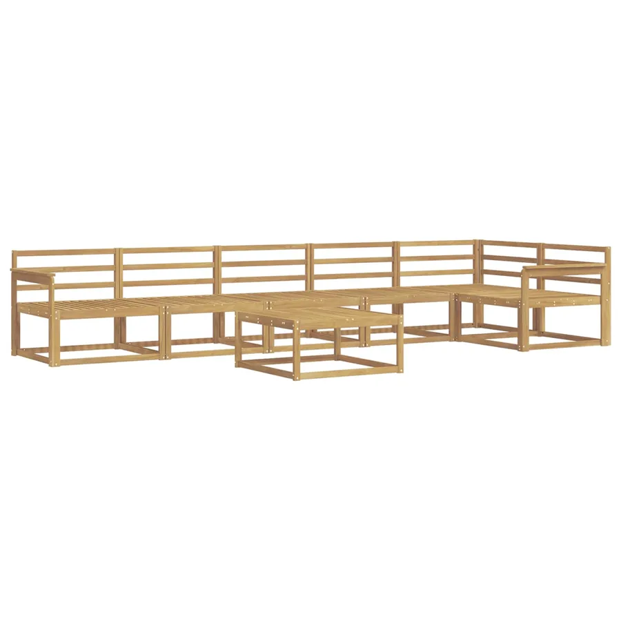 Ensemble de canapés d'extérieur 7 pcs Blanc 79 x 79 x 37 cm - 2