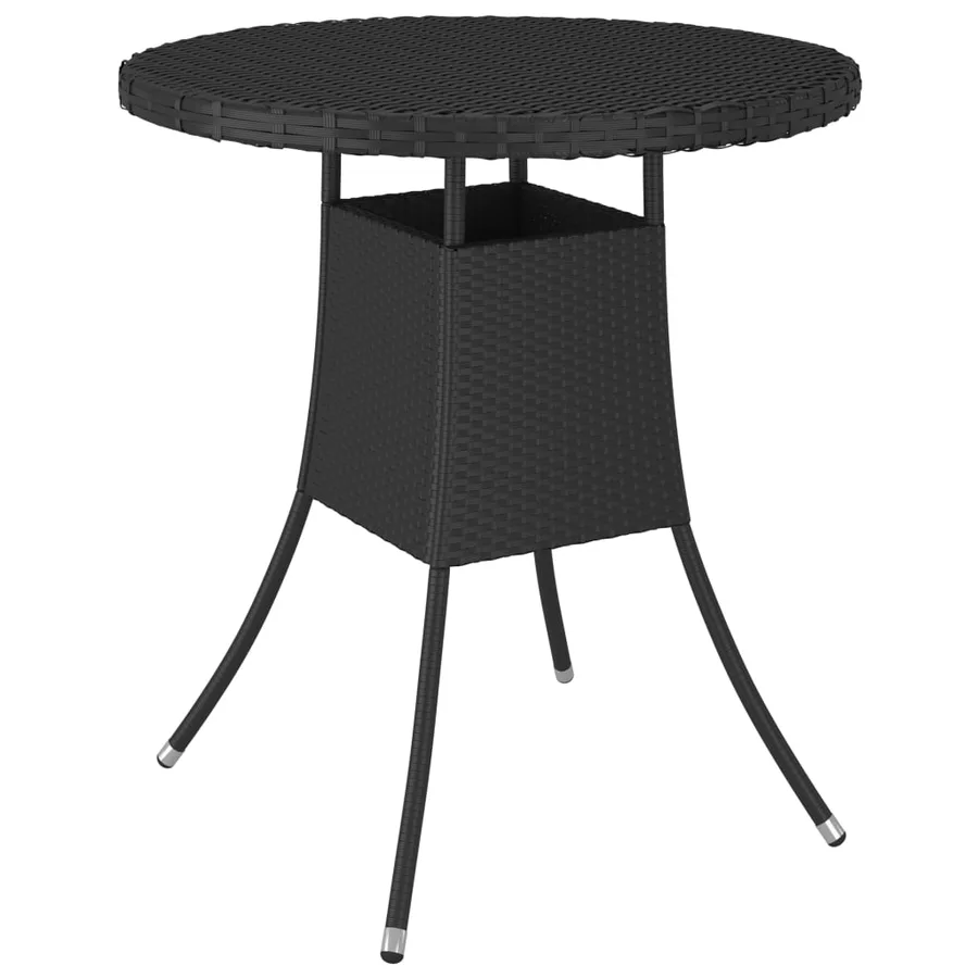 Salon de jardin 9 pcs avec coussins Résine tressée Noir - 10
