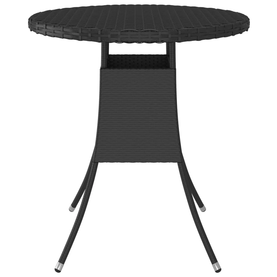 Salon de jardin 9 pcs avec coussins Résine tressée Noir - 13