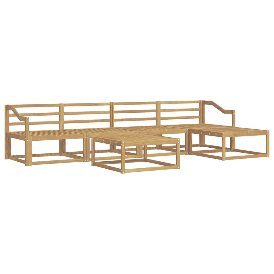 Ensemble de canapés d'extérieur 6 pcs Blanc 79 x 79 x 37 cm - 2