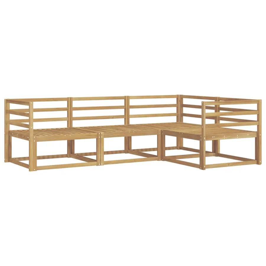 Ensemble de canapés d'extérieur 4 pcs Blanc - 2