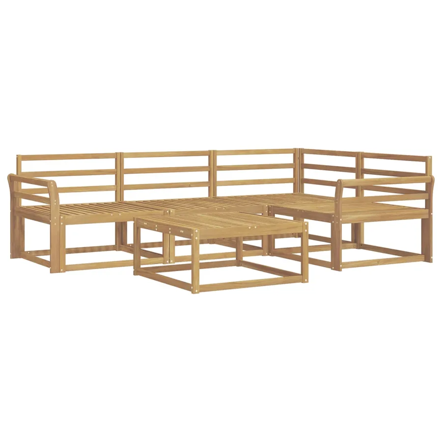 Ensemble de canapés d'extérieur 5 pcs Blanc 79 x 79 x 37 cm - 2