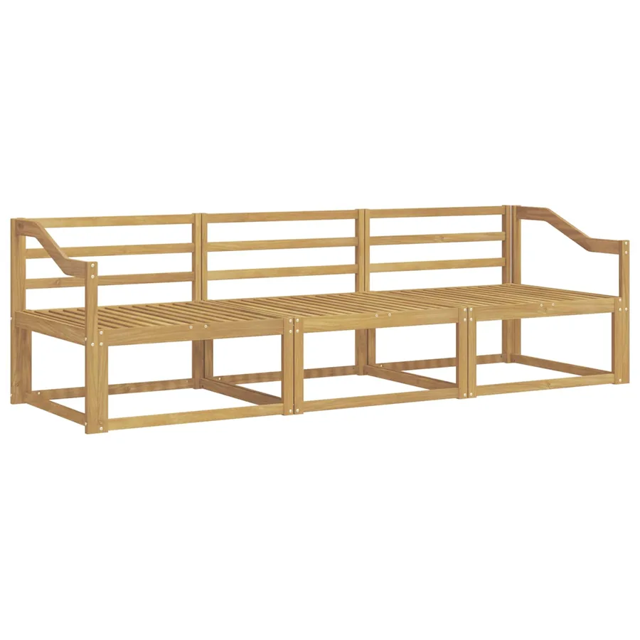 Ensemble de canapés d'extérieur 3 pcs Blanc 245,5 x 83 x 73 cm - 2