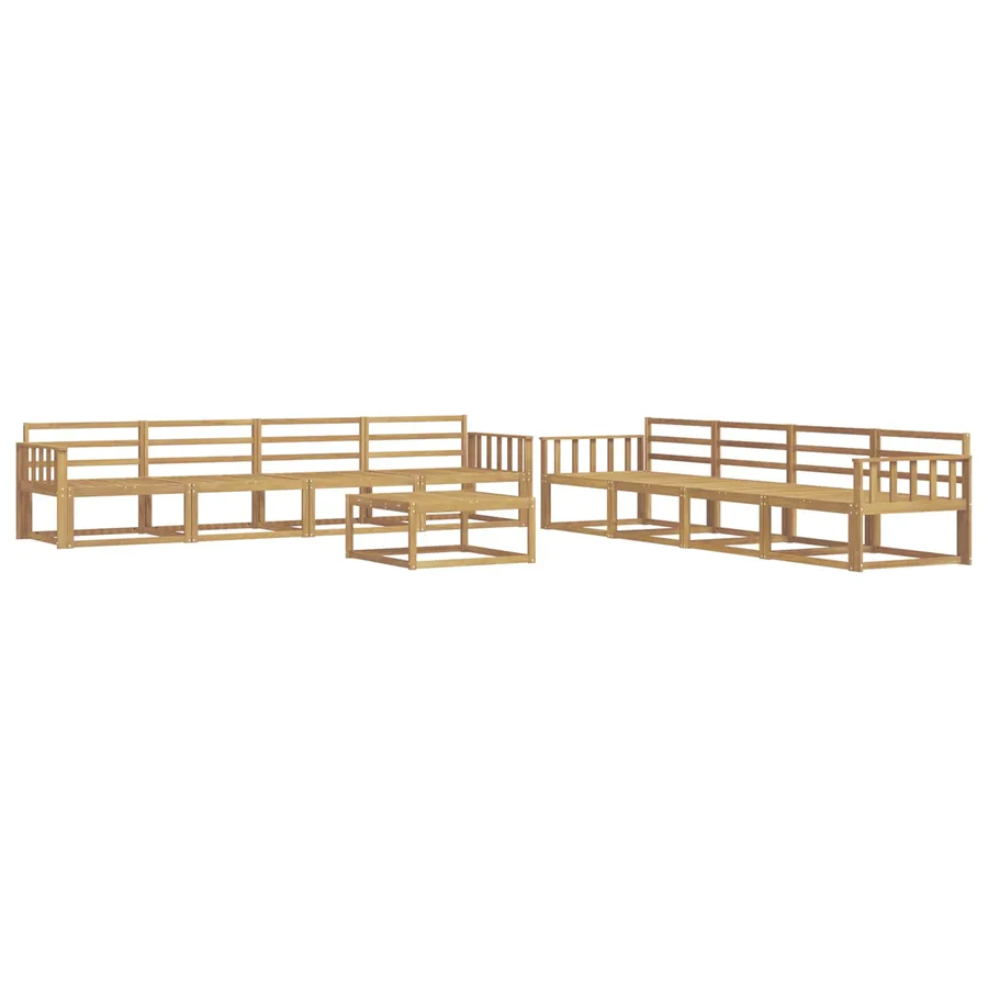 Ensemble de canapés d'extérieur 9 pcs Blanc 79 x 79 x 37 cm - 2