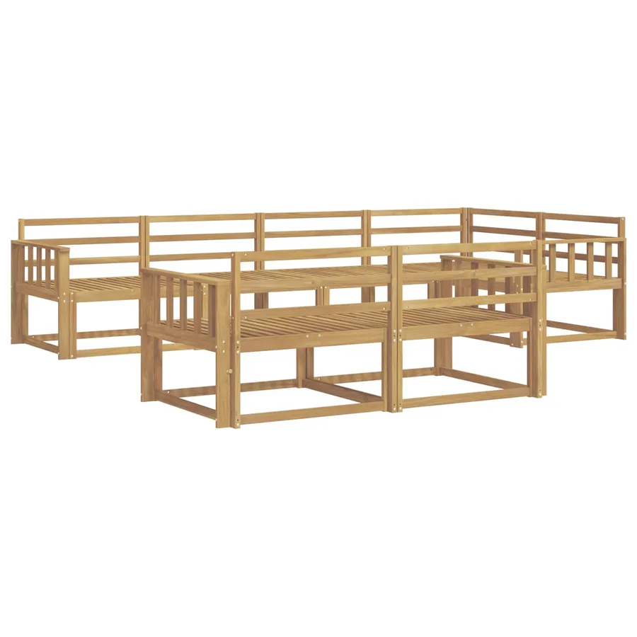 Ensemble de canapés d'extérieur 8 pcs Blanc 327 x 168,5 x 73 cm - 2