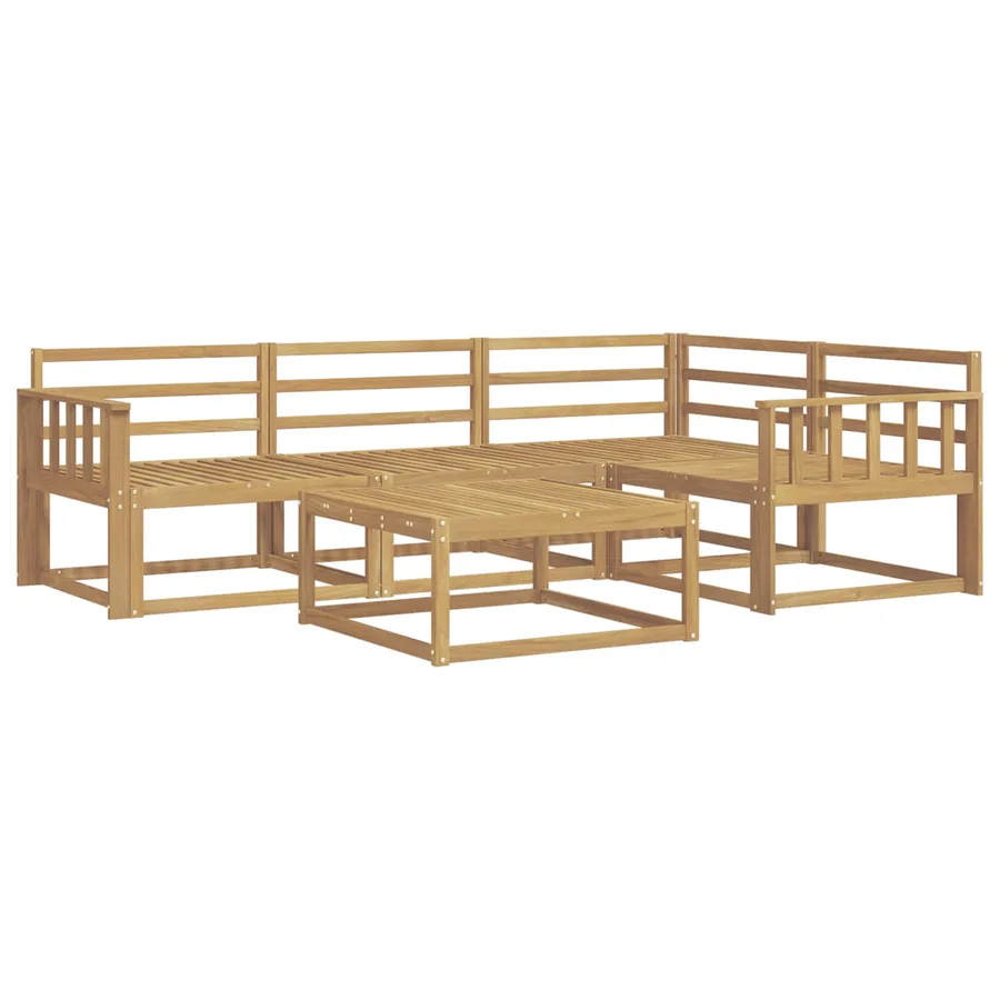 Ensemble de canapés d'extérieur 5 pcs Blanc 79 x 79 x 37 cm - 2