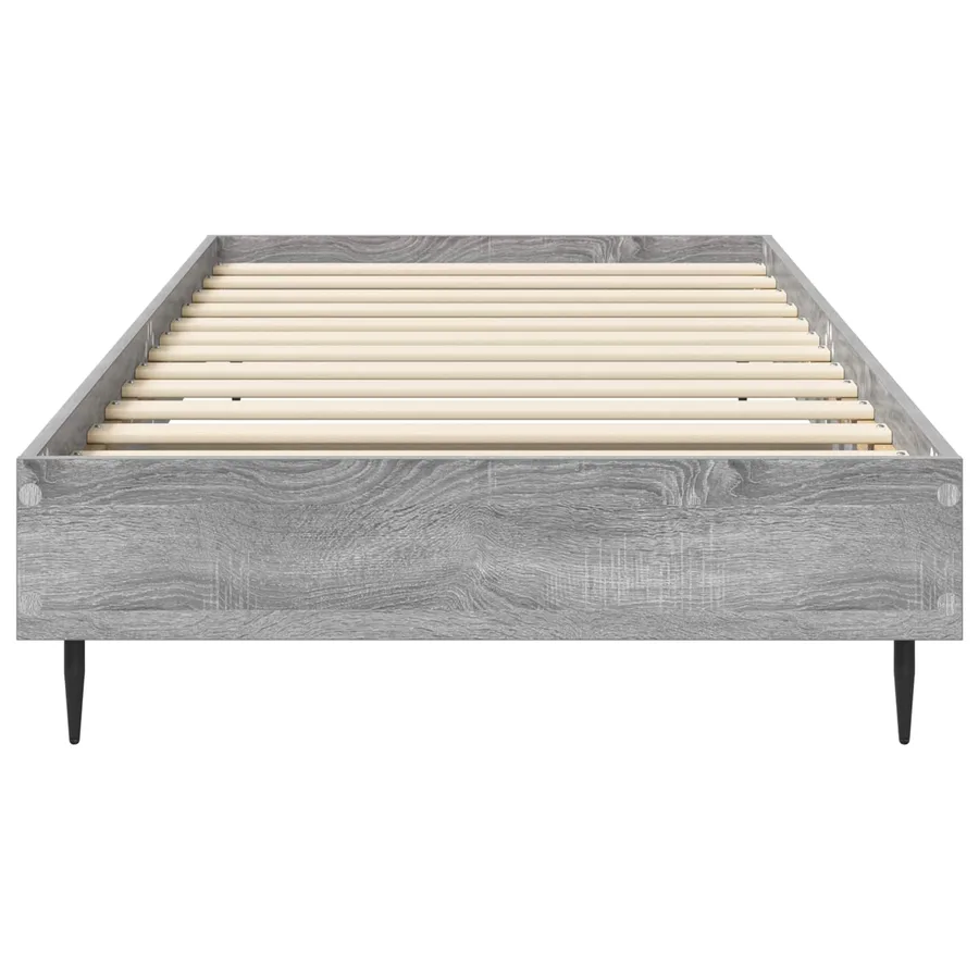 Cadre de lit Sonoma gris 80 x 200 cm Bois d'ingénierie - 3