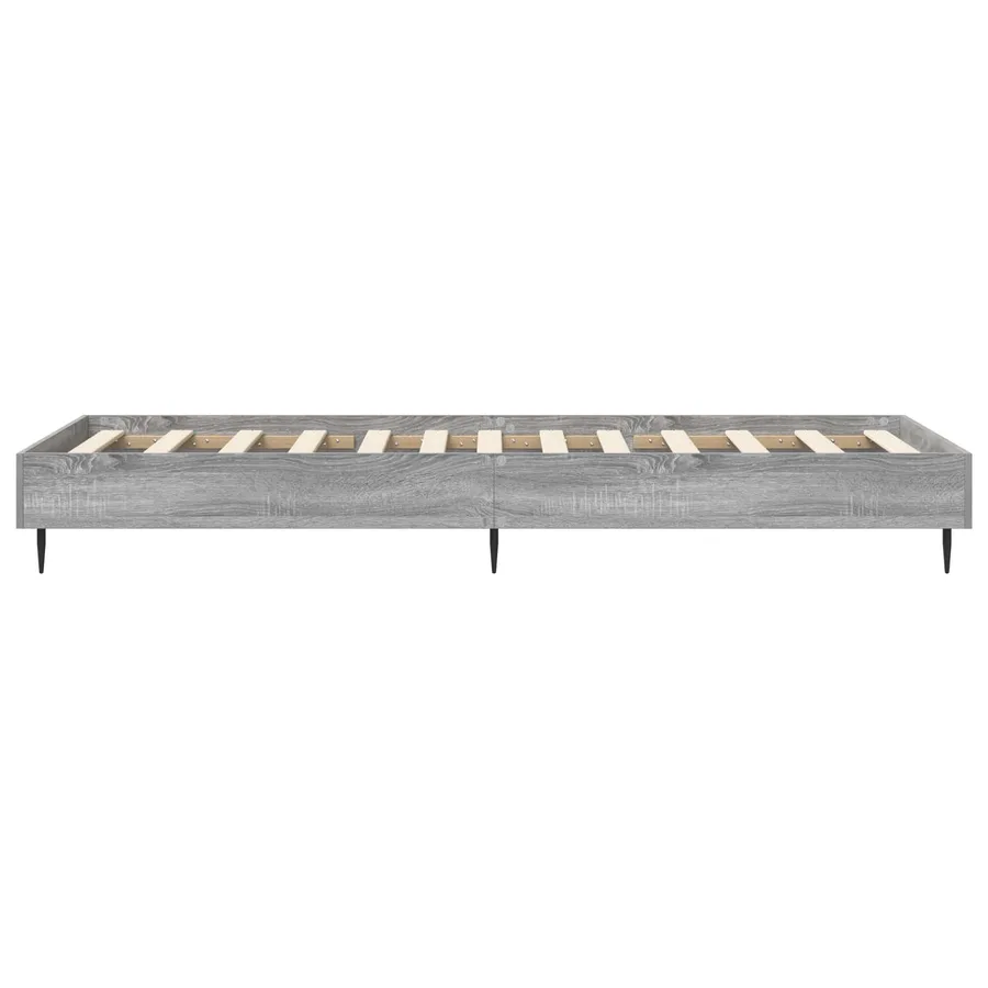 Cadre de lit Sonoma gris 80 x 200 cm Bois d'ingénierie - 4