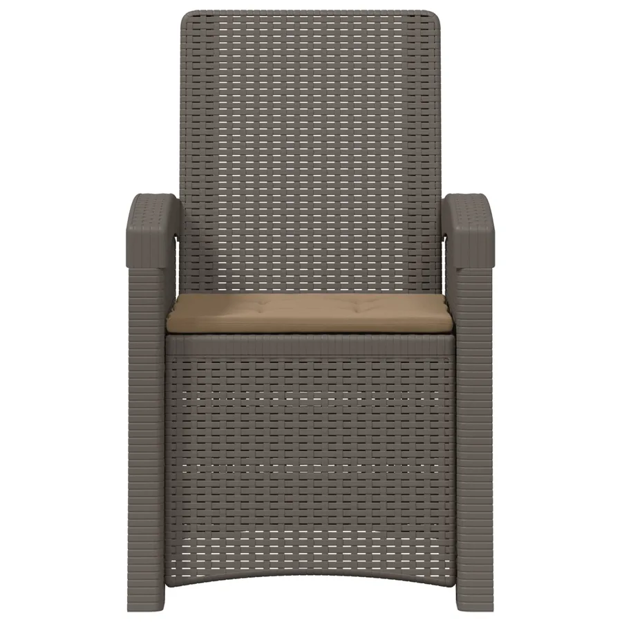 Chaise de jardin inclinable imitant le rotin PP - 3