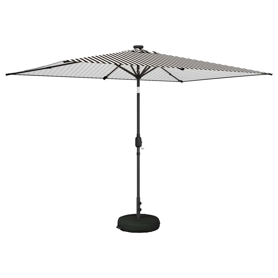 Parasol de jardin avec lumières LED et base 200 x 300 cm - 2