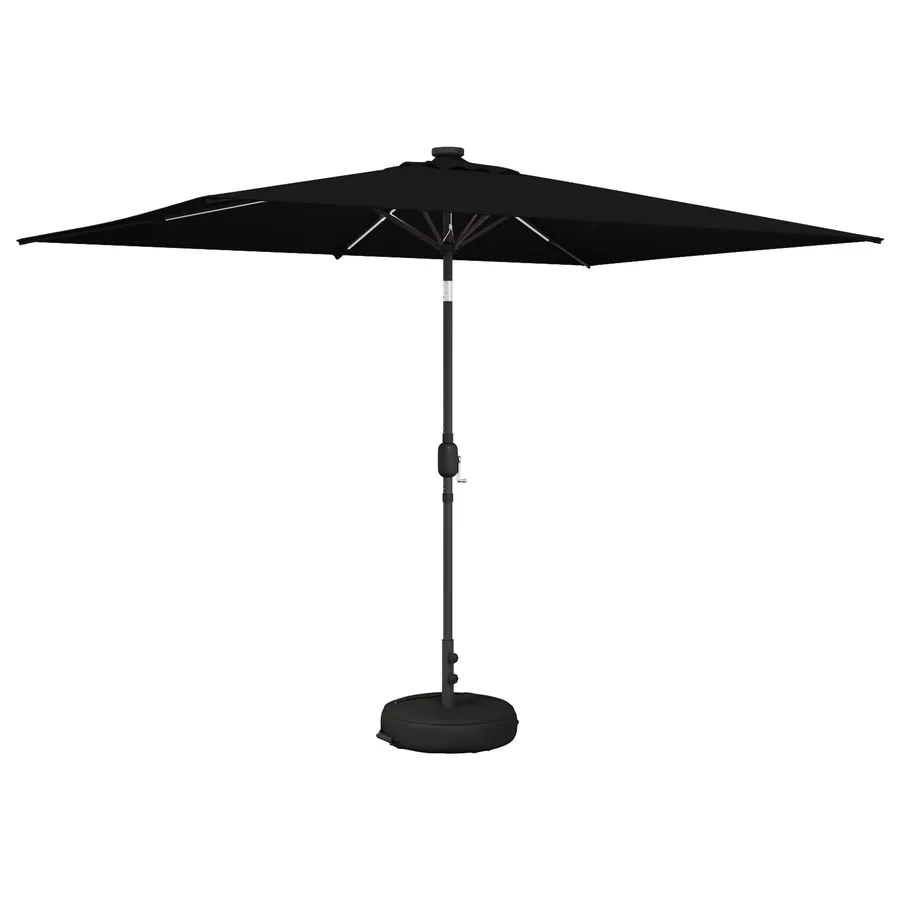 Parasol de jardin avec lumières LED et base 200 x 300 cm - 2