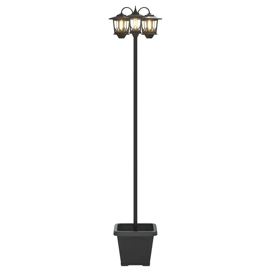 Lampadaire à 3 têtes Noir 32 x 32 x 188 cm Aluminium et ABS - 2