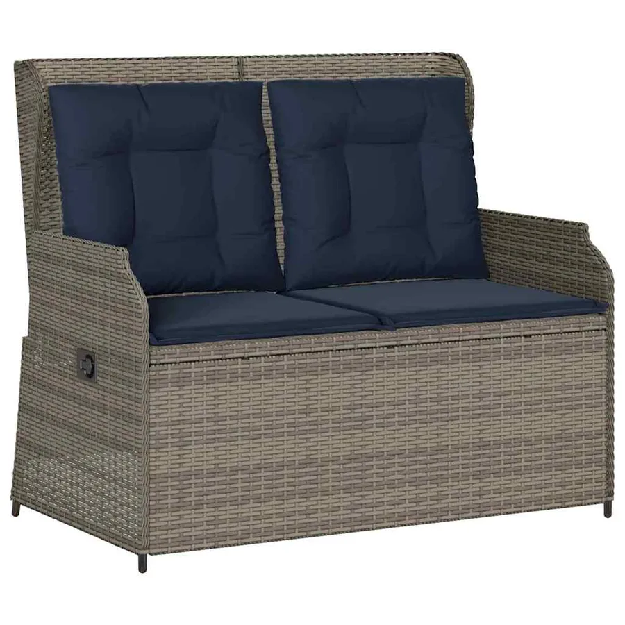 Banc de jardin Gris polyrotin - 2