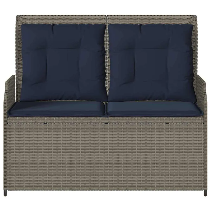 Banc de jardin Gris polyrotin - 4