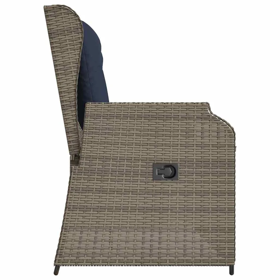 Banc de jardin Gris polyrotin - 5