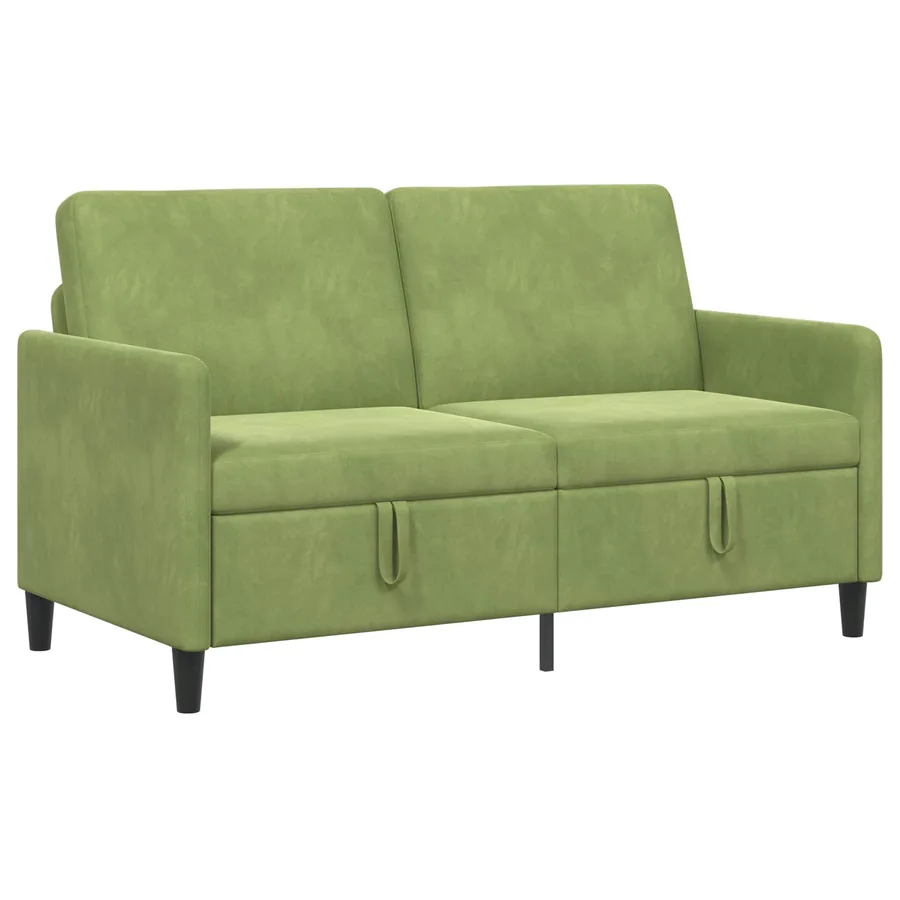 Sofa avec rangement Vert clair 152 x 78 x 87 cm Polyester - 2