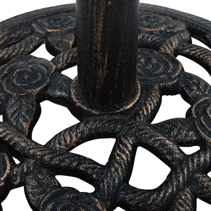 Socle de parasol Noir et bronze 9 kg 40 cm Fonte - 8