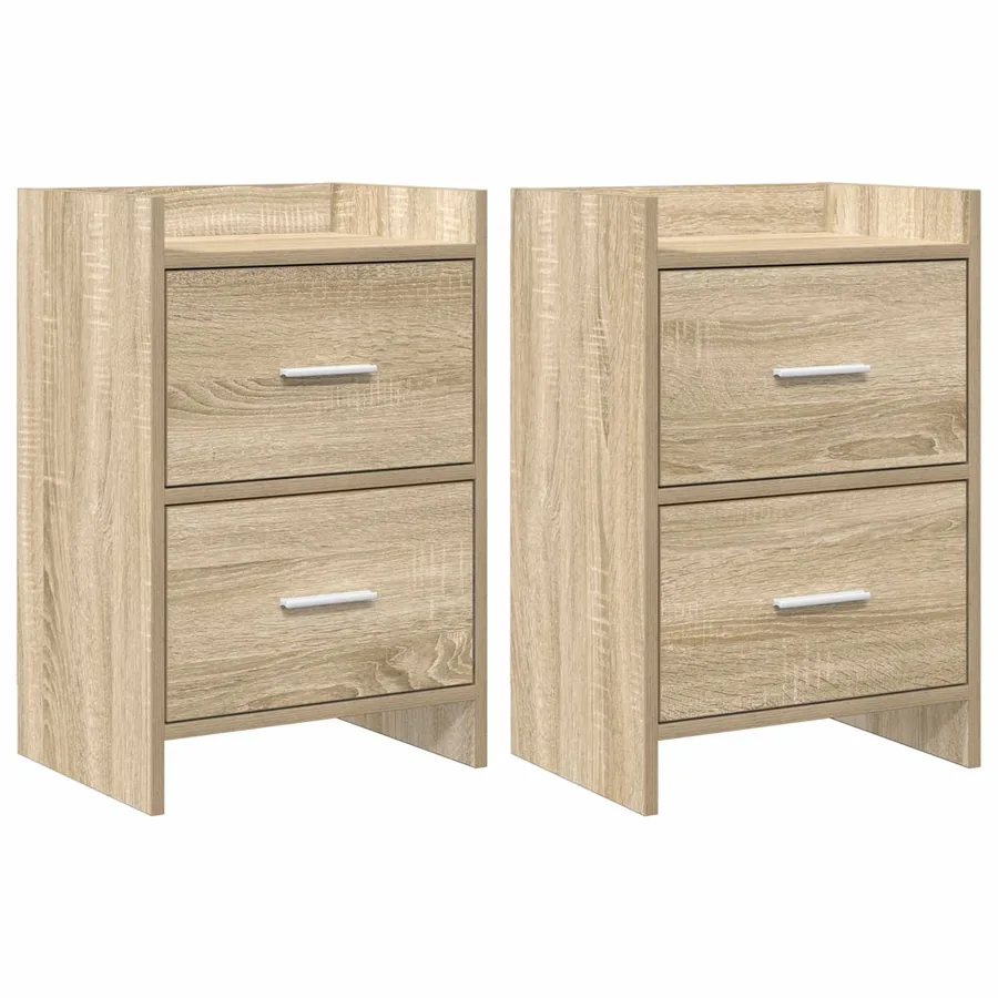 Tables de chevet 2 pcs Chêne Sonoma 40 x 30 x 60 cm