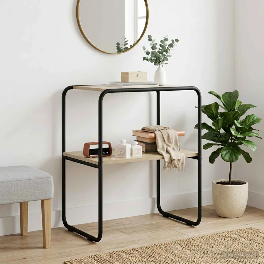 Table console Chêne Sonoma 60 x 42,5 x 70 cm Bois d'ingénierie