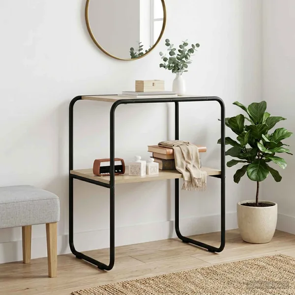 Table console Chêne Sonoma 60 x 42,5 x 70 cm Bois d'ingénierie