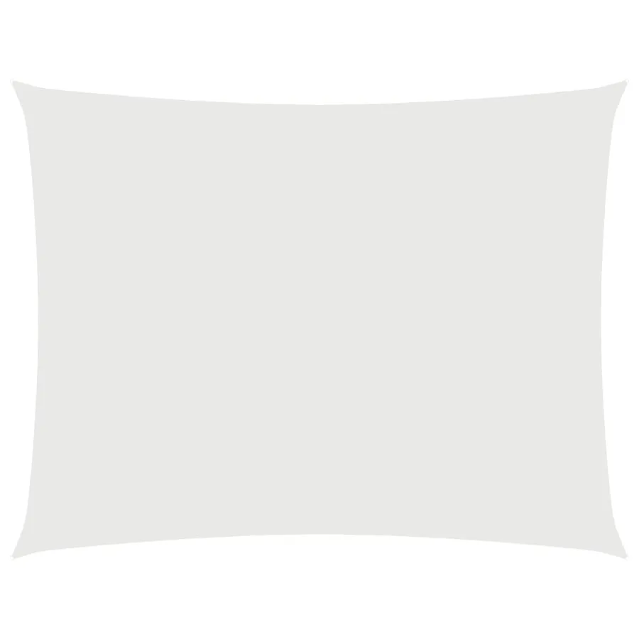 Voile de parasol tissu oxford rectangulaire 3,5x4,5 m blanc - 2